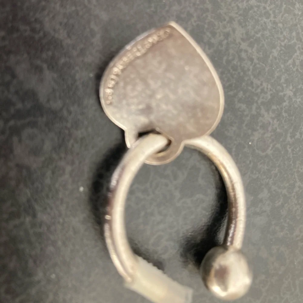 Tiffany Sterling silver vintage heart key ring